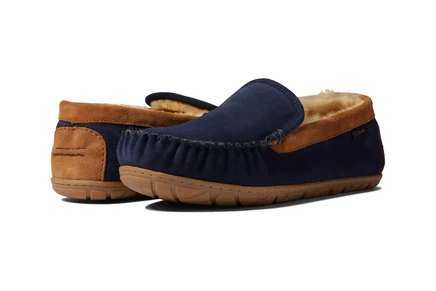 Мужские тапочки L.L. Bean Wicked Good Venetian, угольно-синие/коричневые
