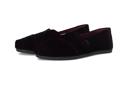 Женские балетки TOMS Alpargata Classic, бордовые