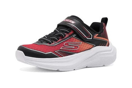 Детские кроссовки Skechers Microspec, чёрно-красные