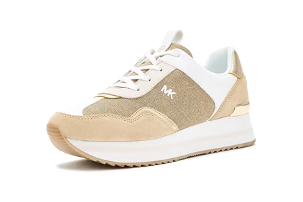 Женские кроссовки Michael Kors Raina Trainer, бледно-золотистые