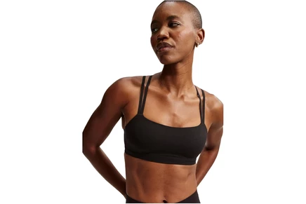 Женский бра nike zenvy dri-fit, черный/серый