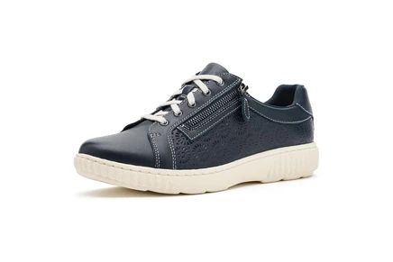 Женские кроссовки Clarks Caroline Rio, синие кожаные