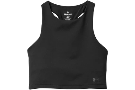 Детская майка Under Armour Motion Crop, черно-серая