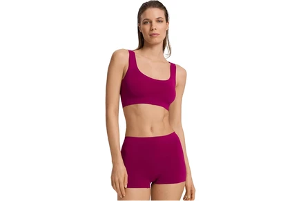 Женский короткий топ Hanro Touch Feeling, розовый