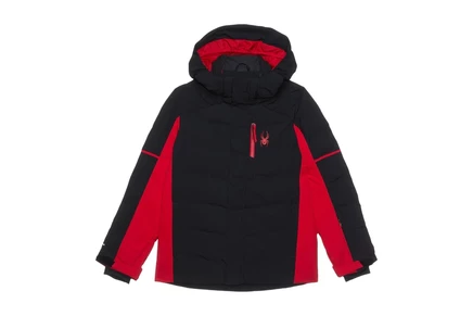 Детская куртка Spyder Kids Impulse Synthetic Down, черно-красная