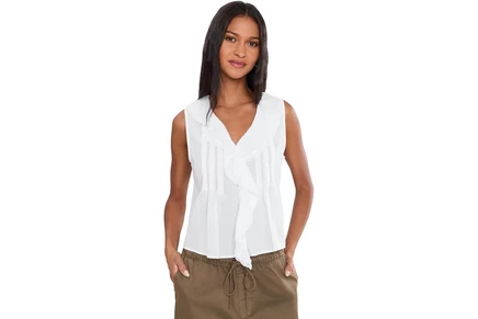 Madewell Bridget Top - Sushi Voile white