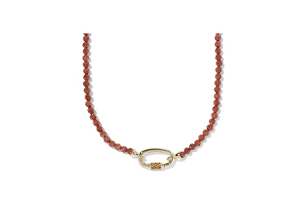 Колье Kendra Scott Emery из позолоченной латуни, оранжевое