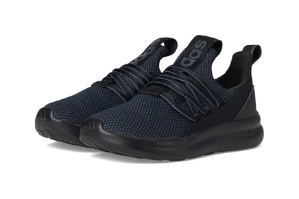 adidas Kids Lite Racer Adapt 7.0 Sportswear Shoes (Little Kid/Big Kid) black/black/grey