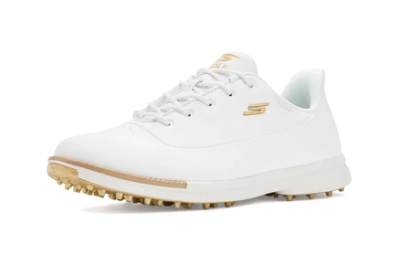 Женские кеды Skechers Jasmine 2, бело-золотые бесшиповые