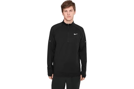 Мужская кофта Nike Stride Dri-FIT с 1/4-молнией, черная