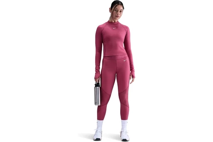 Топ Nike Pro Dri-FIT Warm Long Sleeve Grid Graphic Top