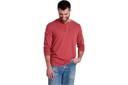 Мужская рубашка Henley Toad & Co Primo, оранжевая