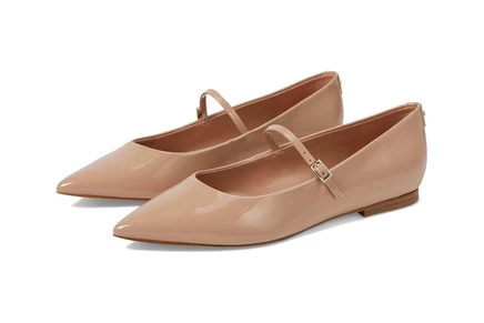 Женские балетки Calvin Klein Kamryn из лакированной экокожи, светло-розовые