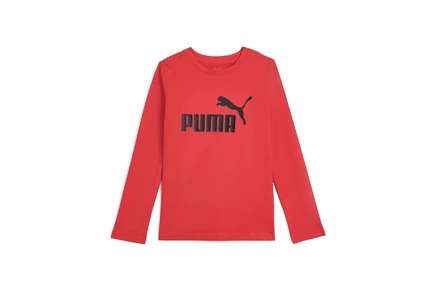 PUMA Kids Core Foundations Long Sleeve T-Shirt red