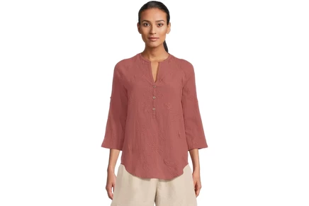 Унисекс туника Royal Robbins Oasis Tunic II, бордово-розовая
