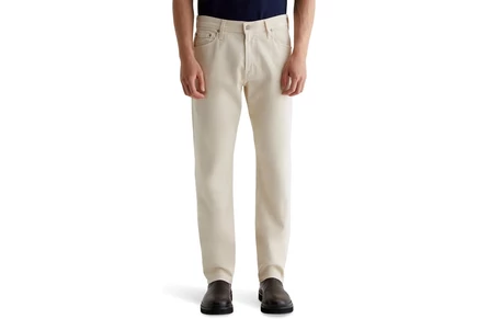 Джинсы AG Jeans Everett Slim Straight Jeans in 1 Year Ivory Cream