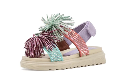 Сандалии Kurt Geiger London Kids Orson Fringe (Toddler)