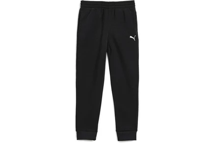 PUMA Kids Essential Basics Logo Fleece Joggers, Elastic Waistband, Side Seam Pockets black