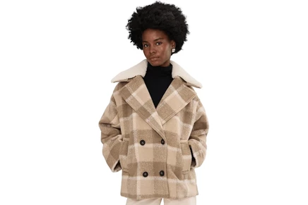 Levis Wool Blend Peacoat camel combo