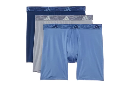 Мужские боксеры Adidas Athletic Fit 3 шт., тёмно-синий/серый/голубой