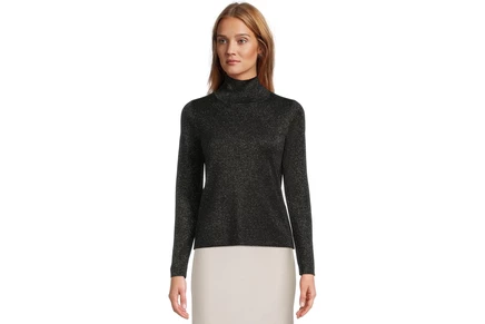 Свитер Eileen Fisher Wool Lurex Turtle Neck
