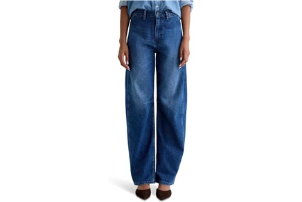 Джинсы AG Jeans Mercer High Rise Barrel Jean Extended In Sidecar