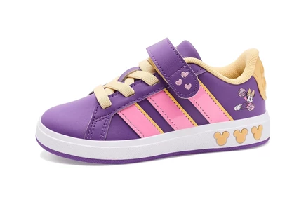 Детские кеды adidas Grand Court Minnie, фиолетово-белые