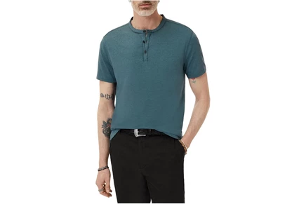 Футболка John Varvatos Three-Button Henley K4463V2B