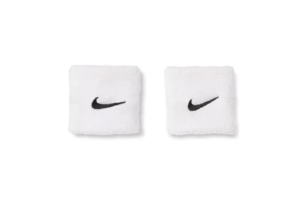 Напульсники Nike Swoosh Classic, 2 шт., бело-черные