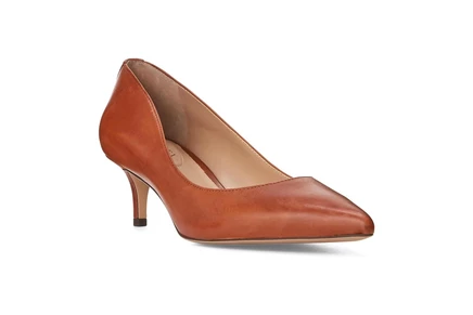 Lauren Ralph Lauren Adrienne Leather Pump deep saddle tan