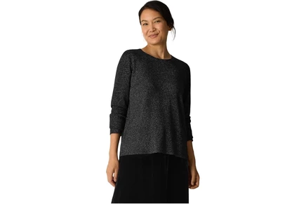 Свитер Eileen Fisher Wool Lurex Crew Neck Sweater