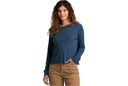 Женская футболка Toad&Co Foothill Pointelle Long Sleeve Crew II