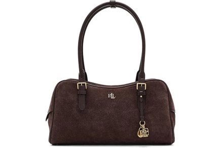 Женская сумка через плечо Lauren Ralph Lauren Suede Large Marcy Zip Satchel