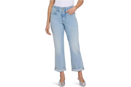 Джинсы NYDJ Petite Bailey Straight Crop Re-New Denim Jeans