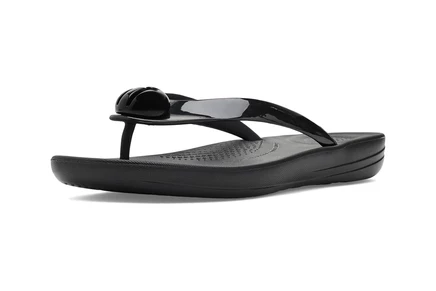 Сандалии FitFlop Iqushion Glossy-Button Flip-Flops