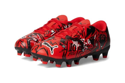 Кроссовки детские Puma Ultra Play, красно-черно-белые