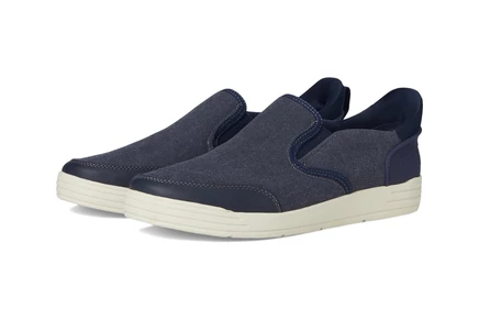 Мужские кроссовки Nunn Bush Kore City Walk Canvas EZ Moc Toe Slip-On Sneakers Easy On and Easy Off