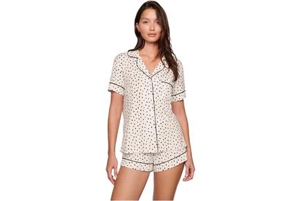 Пижама Eberjey Gisele Printed - The Relaxed Short PJ Set