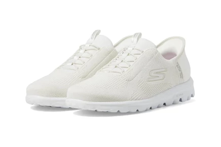 Женские кроссовки SKECHERS Performance Go Walk Travel Milan Hands Free Slip-Ins off-white