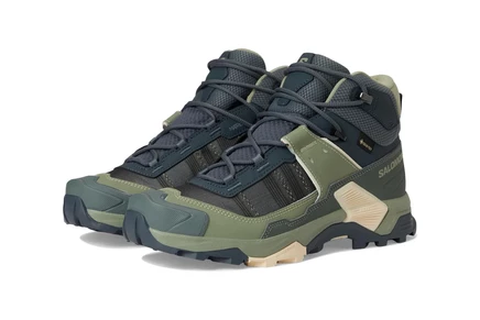Женские кроссовки Salomon X Ultra 5 Mid GTX turbulence/sedona sage/tender peach