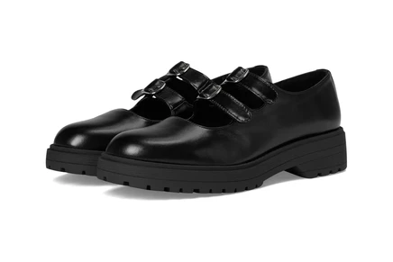 Steve Madden Alba black leather