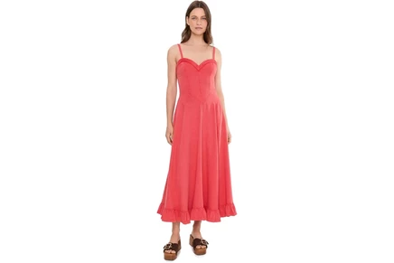 Free People Another Season Midi Dress sour sweet