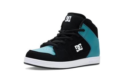 Детские кроссовки DC Kids Manteca 4 Hi, черно-бирюзово-белые