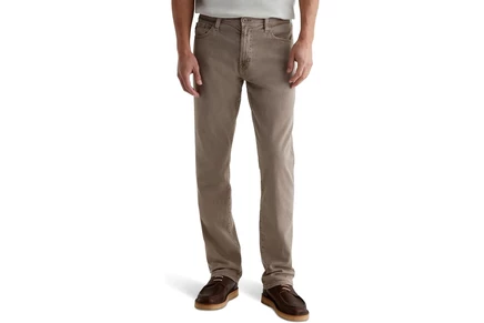 Брюки AG Jeans Everett Slim Straight Leg Denim in Sulfur Amber Dust