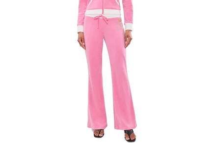Брюки Juicy Couture Heritage Low Rise Snap Pocket Track Pants