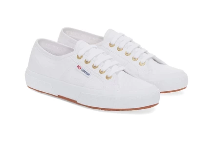 Унисекс кеды Superga 2750 COTU Classic, бело-золотые