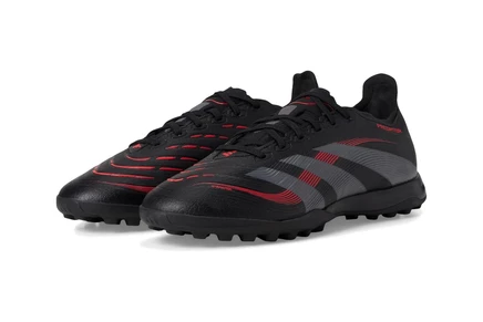 Унисекс бутсы Adidas Predator League, черно-серые/красные