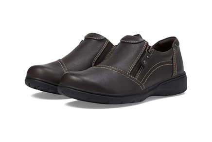 Женские балетки Clarks Carleigh Ray, тёмно-коричневые