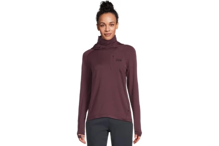 Женское худи Mountain Hardwear Up First Tech Fleece, черничное