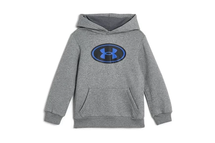 Детское худи Under Armour Rival Fleece, серое/синее